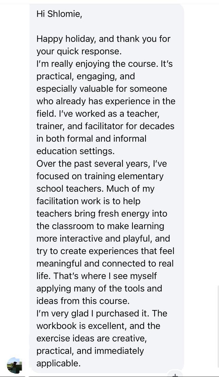 Student review from Ann B. about practical facilitation tools